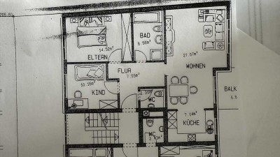 Gepflegte 3-Zimmer-Wohnung mit Balkon in Murr