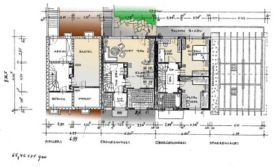 Gepflegtes Reihenhaus mit vier Zimmern und Einbauküche in Ainring (Perach)