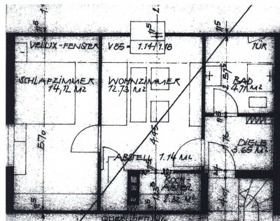 Dachgeschosswohnung in Köln - Esch