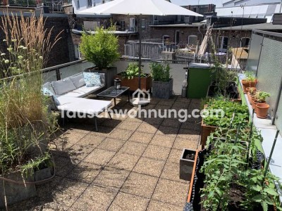 Tauschwohnung: Helle Dachterrassen-Wohnung in Aachen-Zentrum