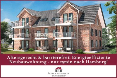 Altersgerecht & barrierefrei! Energieeffiziente Neubauwohnung - nur 25min nach Hamburg!