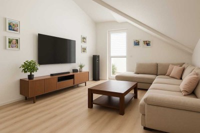 Stilvolle Niedrigenergie 4-Raum-Neubauwohnung mit gehobener Innenausstattung und Küche
