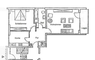 2-Zimmer-Wohnung mit gutem Grundriss und überdachtem Balkon in zentraler Lage von Schwerte