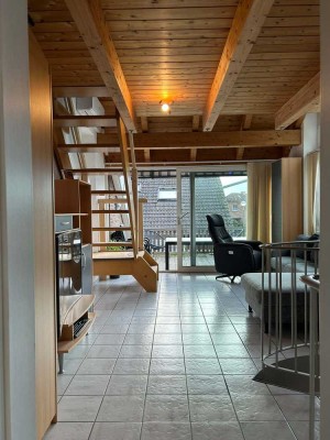 Galerie-Wohnung in Gimbte! Stilvolle 2-Zimmer-Maisonette mit Dachterrasse!