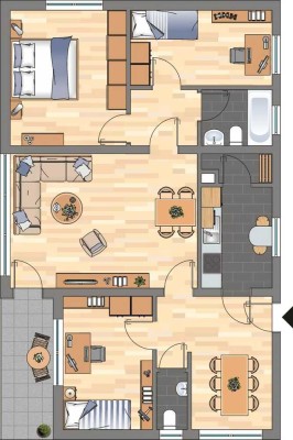 Demnächst frei! 4-Zimmer-Wohnung in Siegen Wenscht