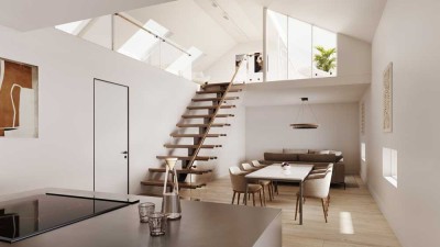 Penthouse mit Galerie,  2 Bäd, 3,5 Zi.