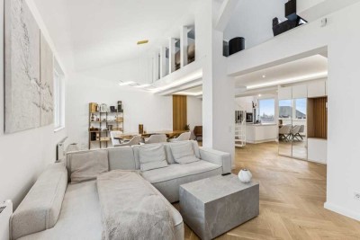 Möbliertes Penthouse auf zwei Ebenen in Uhlenhorst