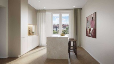 Repräsentative Vierzimmer-Altbauwohnung in Alt-Bogenhausen – kernsaniert & individuell ausstattbar