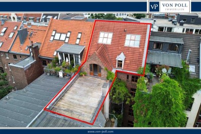 Lichtdurchflutete Maisonettewohnung über den Dächern von Köln
