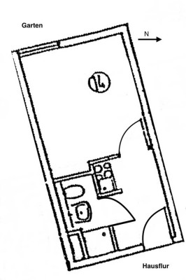 Teilmöbliertes 1-Zimmer-Nichtraucher-Apartment, Parkettboden, mit Duplex- Stellplatz in Bonn