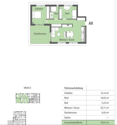 Traumhafte Wohnung mit Dachterasse - Erstbezug