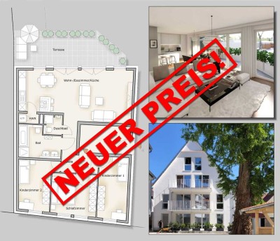 Moderne 4 Zimmer-Wohnung mit Schrebergarten - Bonus!