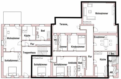 hochwertig sanierte 6-Zimmer-Wohnung mit EBK