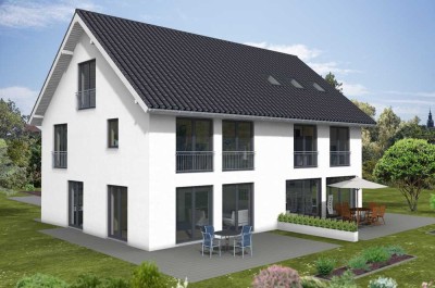 Moderne Doppelhaushälfte, inkl. Grundstück in Allershausen