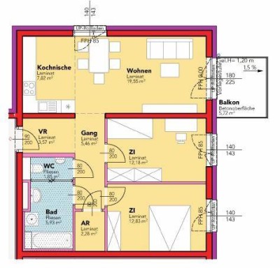 geförderte Miete mit Kaufoption | ca. 71 m²