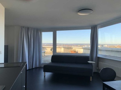 Einzimmer Penthouse Studio-Apartment 1, möbliert