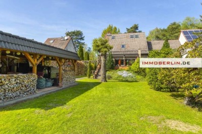 IMMOBERLIN.DE - Sehr gepflegtes Einfamilienhaus mit Sonnenterrasse + fantastischem Gartenareal