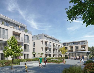 Betreutes Wohnen: 2 Zimmer, Erdgeschoss mit Terrasse und TG-Stellplatz