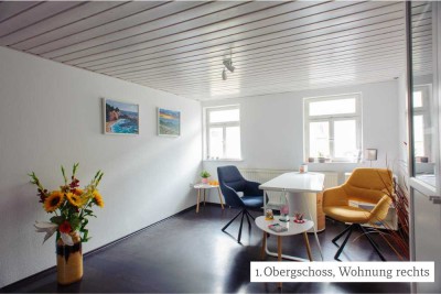Gut geschnittene, kompakte Eigentumswohnung im Fachwerkhaus