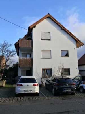 Modernisierte, 3-Raum-Dachgeschosswohnung mit Balkon und Einbauküche in Neckarsulm