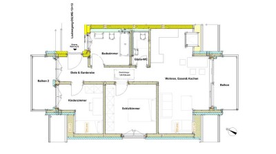 Exclusive 3-Zimmer-Dachgeschoßwohnung mit 2 Balkonen und zusätzlichen Spitzboden