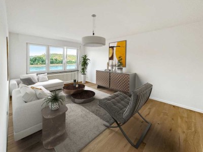 Hochwertig renovierte Wohnung, mit Rheinblick in Koblenz-Stolzenfels