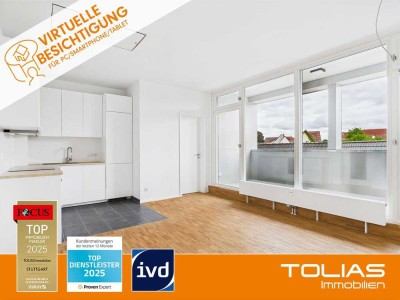 Stilvoll sanierte 2-Zimmer-Wohnung mit Sonnen-Loggia und Weitblick in Horb-Nordstetten