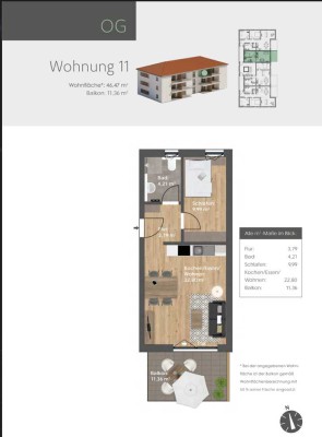 1,5-Zimmer Wohnung mit Balkon im 2. OG in Dietfurt
