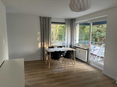 Möbliert: 1-Raum-Wohnung mit Balkon und EBK in Bochum Querenburg