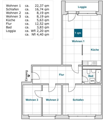 Schöne Wohnung sucht Mieter: 4-Zimmer-Wohnung für Ihre Familie
