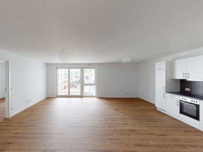 Loftcharakter auf 2-Zimmern! Neubauwohnung mit EBK und Balkon/Terrasse