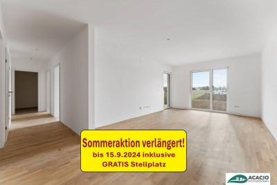 den Sommer genießen ==== AKTION GRATIS PARKPLATZ VERLÄNGERT bis 15.9.2024 === traumhafte 3-Zimmer-Eigentumswohnung mit umlaufender Terrasse