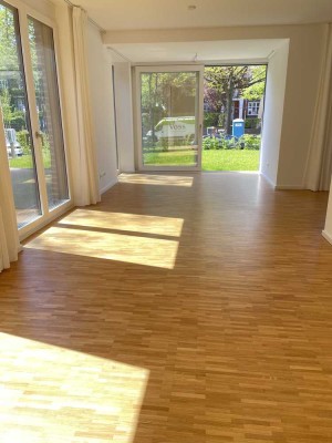 Hochwertige Erdgeschoss-Neubau-Wohnung in Elbnähe zu vermieten, mit Terrasse&Garten, barrierefrei