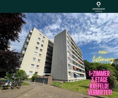 Provisionsfrei - vermietetes Apartement in Krefeld-Inrath/Kliedbruch mit Balkon