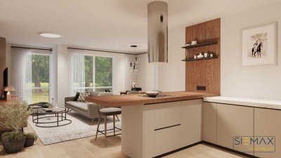 Wohnung Nr. 3: Moderne Erdgeschoss-Gartenwohnung mit Blick auf Schloss Blutenburg