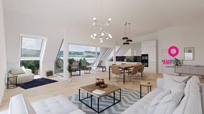 Mattsee: Exklusiver Erstbezug mit Panorama-Seeblick und privatem Garten