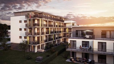 "Friedrichspark": Großer Südwestbalkon mit 17 m², Tageslichtbad, WC mit Dusche, 1.-3.OG, KfW 55!