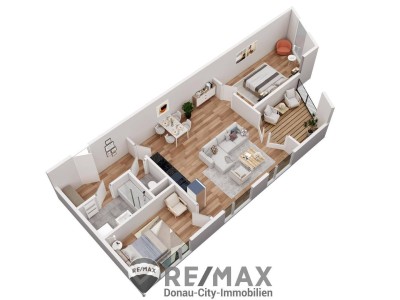 "Kagran U1, VET MED - 2 Zimmer (auch 3 möglich) mit Loggia"