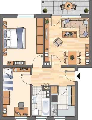 3-Zimmer-Wohnung in Castrop-Rauxel Schwerin