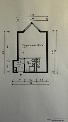 Gepflegtes 1-Zimmer-Apartment in Nürnberg - Maxfeld