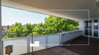 Zentrales, lichterfülltes Penthouse mit Dachterrasse