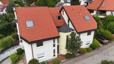 Stilvolle Maisonette-Wohnung mit Loggia und Tiefgarage in begehrter Lage von Weinheim
