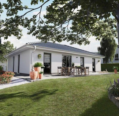 Der Bungalow mit dem charmanten Walmdach in Großobringen – stufenlos glücklich sein