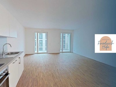 Weitläufige 3-Zimmer-Neubauwohnung mit BALKON und EBK im Neubauquartier "Großherzog Friedrich Höfe"