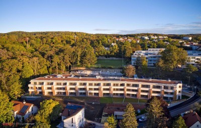 FERNBLICK von überdachter FREIFLÄCHE - moderne 3 Zimmerwohnung in neu errichteter Wohnanlage mit Lift, Tiefgaragenplatz, Zentralheizung