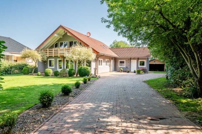 Wohnen wie im Urlaub - Familienfreundliches Massivholzhaus in idyllischer Lage