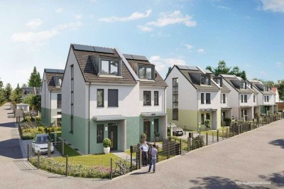 Modernes Eigenheim! Erstbezug, ohne Käuferprovision! Effizienzhaus 55 EE im Grünen bei Berlin