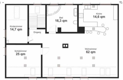 Helle 3-Zimmer Dachgeschosswohnung in Dessau-Roßlau Waldersee