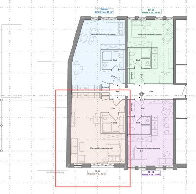 Frisch sanierte 1-Zimmer-Wohnung inkl. Küchenzeile ab 01. 11.2024 zu vermieten (ME 2.22)