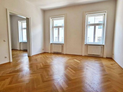 AUGARTEN-NÄHE, gepflegte 85 m² Altbau, 3 Zimmer, Extraküche, Wannenbad, Parketten, WG-geeignet, 3. Liftstock, Rembrandtstraße